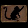 Faux Leather Engravable Patch - Round-Corner Rectangular Thumbnail