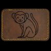 Faux Leather Engravable Patch - Round-Corner Rectangular Thumbnail