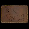Faux Leather Engravable Patch - Round-Corner Rectangular Thumbnail