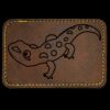 Faux Leather Engravable Patch - Round-Corner Rectangular Thumbnail