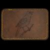 Faux Leather Engravable Patch - Round-Corner Rectangular Thumbnail