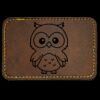 Faux Leather Engravable Patch - Round-Corner Rectangular Thumbnail