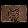 Faux Leather Engravable Patch - Round-Corner Rectangular Thumbnail