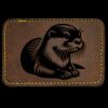 Faux Leather Engravable Patch - Round-Corner Rectangular Thumbnail