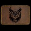 Faux Leather Engravable Patch - Round-Corner Rectangular Thumbnail