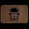 Faux Leather Engravable Patch - Round-Corner Rectangular Thumbnail