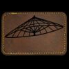 Faux Leather Engravable Patch - Round-Corner Rectangular Thumbnail