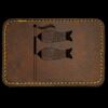 Faux Leather Engravable Patch - Round-Corner Rectangular Thumbnail