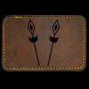 Faux Leather Engravable Patch - Round-Corner Rectangular Thumbnail