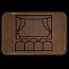 Faux Leather Engravable Patch - Round-Corner Rectangular Thumbnail