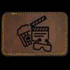 Faux Leather Engravable Patch - Round-Corner Rectangular Thumbnail