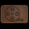 Faux Leather Engravable Patch - Round-Corner Rectangular Thumbnail
