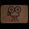 Faux Leather Engravable Patch - Round-Corner Rectangular Thumbnail