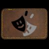 Faux Leather Engravable Patch - Round-Corner Rectangular Thumbnail