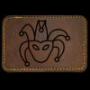 Faux Leather Engravable Patch - Round-Corner Rectangular Thumbnail