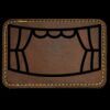 Faux Leather Engravable Patch - Round-Corner Rectangular Thumbnail