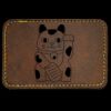 Faux Leather Engravable Patch - Round-Corner Rectangular Thumbnail
