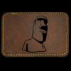 Faux Leather Engravable Patch - Round-Corner Rectangular Thumbnail