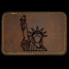 Faux Leather Engravable Patch - Round-Corner Rectangular Thumbnail