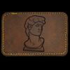 Faux Leather Engravable Patch - Round-Corner Rectangular Thumbnail