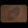 Faux Leather Engravable Patch - Round-Corner Rectangular Thumbnail