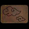 Faux Leather Engravable Patch - Round-Corner Rectangular Thumbnail