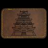 Faux Leather Engravable Patch - Round-Corner Rectangular Thumbnail