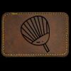 Faux Leather Engravable Patch - Round-Corner Rectangular Thumbnail
