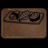 Faux Leather Engravable Patch - Round-Corner Rectangular Thumbnail