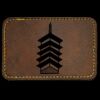 Faux Leather Engravable Patch - Round-Corner Rectangular Thumbnail