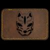 Faux Leather Engravable Patch - Round-Corner Rectangular Thumbnail