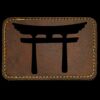 Faux Leather Engravable Patch - Round-Corner Rectangular Thumbnail