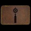 Faux Leather Engravable Patch - Round-Corner Rectangular Thumbnail