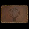 Faux Leather Engravable Patch - Round-Corner Rectangular Thumbnail
