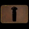Faux Leather Engravable Patch - Round-Corner Rectangular Thumbnail