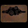 Faux Leather Engravable Patch - Round-Corner Rectangular Thumbnail