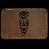 Faux Leather Engravable Patch - Round-Corner Rectangular Thumbnail