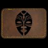 Faux Leather Engravable Patch - Round-Corner Rectangular Thumbnail