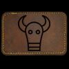 Faux Leather Engravable Patch - Round-Corner Rectangular Thumbnail