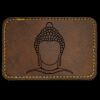 Faux Leather Engravable Patch - Round-Corner Rectangular Thumbnail