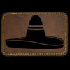 Faux Leather Engravable Patch - Round-Corner Rectangular Thumbnail