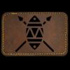 Faux Leather Engravable Patch - Round-Corner Rectangular Thumbnail