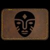 Faux Leather Engravable Patch - Round-Corner Rectangular Thumbnail