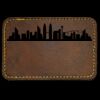 Faux Leather Engravable Patch - Round-Corner Rectangular Thumbnail