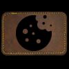 Faux Leather Engravable Patch - Round-Corner Rectangular Thumbnail