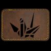 Faux Leather Engravable Patch - Round-Corner Rectangular Thumbnail