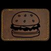 Faux Leather Engravable Patch - Round-Corner Rectangular Thumbnail