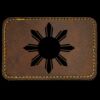 Faux Leather Engravable Patch - Round-Corner Rectangular Thumbnail