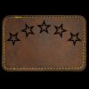 Faux Leather Engravable Patch - Round-Corner Rectangular Thumbnail