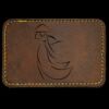 Faux Leather Engravable Patch - Round-Corner Rectangular Thumbnail